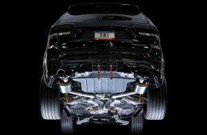 Jeep Grand Cherokee SRT Performance Exhaust - AWE Tuning - Cat Back, Touring Edition, 3” Stainless Steel, Drone-Canceling 180 Technology - `20-`27